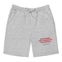 Load image into Gallery viewer, Exploring the Canvas of the World - fleece shorts