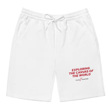 Load image into Gallery viewer, Exploring the Canvas of the World - fleece shorts