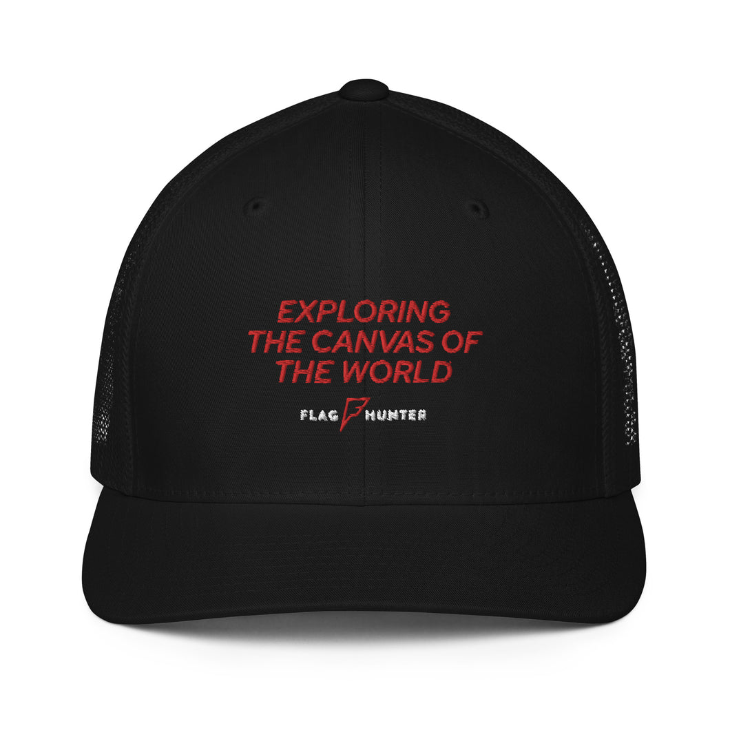 Exploring the Canvas of the World Trucker Cap